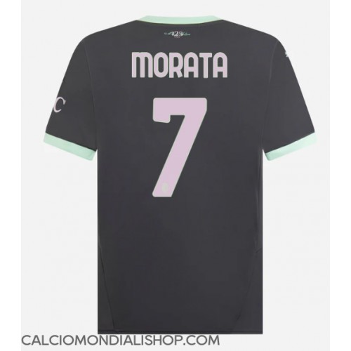 Maglie da calcio AC Milan Alvaro Morata #7 Terza Maglia 2024-25 Manica Corta